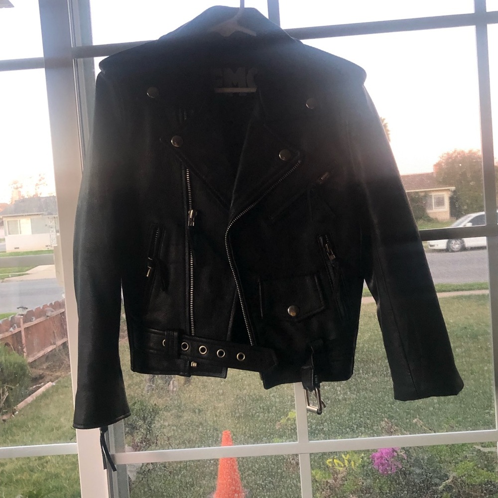 Biker leather jacket